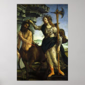 Pallas en het centrum door Sandro Botticelli Poster (Voorkant)