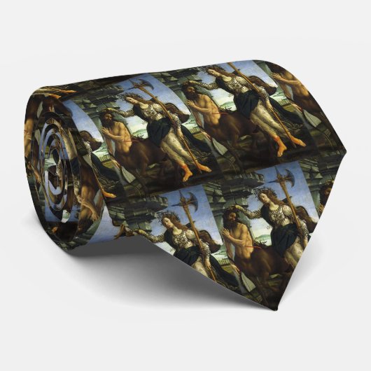 Pallas en het centrum door Sandro Botticelli Stropdas (Opgerold)