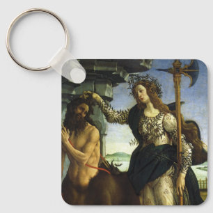 Pallas (Minerva) en Centaur door Sandro Botticelli Sleutelhanger