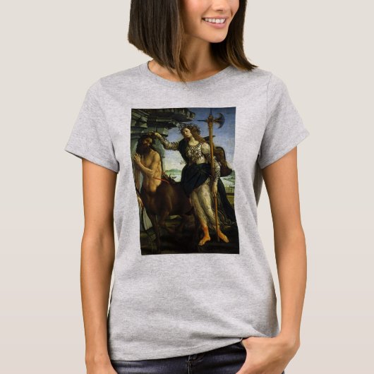 Pallas (Minerva) en Centaur door Sandro Botticelli T-shirt (Voorkant)