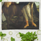 Pallas (Minerva) en Centaur door Sandro Botticelli Theedoek (Gevouwen)