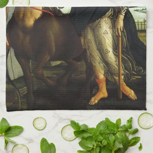 Pallas (Minerva) en Centaur door Sandro Botticelli Theedoek (Gevouwen)