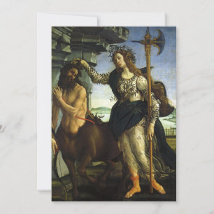 Pallas (Minerva) en de centaur van Sandro Botticel