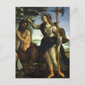 Pallas (Minerva) en de centaur van Sandro Botticel Briefkaart (Voorkant)