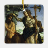 Pallas (Minerva) en de centaur van Sandro Botticel Keramisch Ornament (Voorkant)