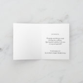 Pallbearer Bedankt Kaart Foto in Arch White (Binnen)