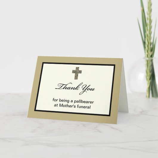 Pallbearer Dank u kaart (Voorkant)