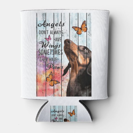 Pallet Angels heeft soms Paws Dachshund-citaten Blikjeskoeler (Voorkant)
