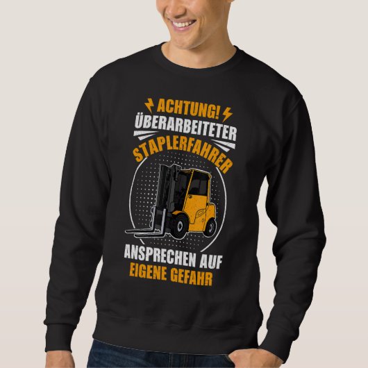 Pallet Forklift Warehouseman Logistician Gezegde Trui (Voorkant)