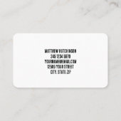 Pallet pick-up levering visitekaartje (Achterkant)