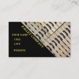 Pallet product opslag transport visitekaartje