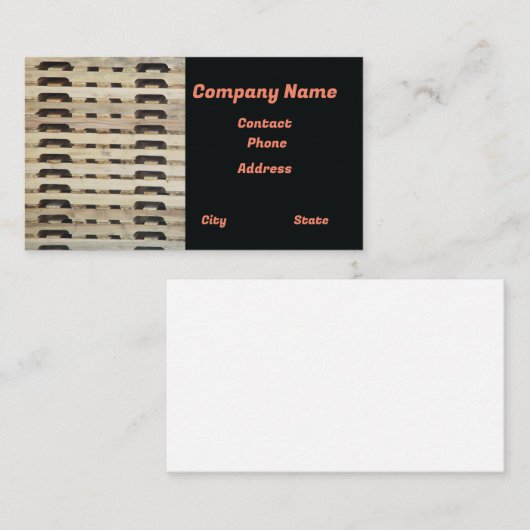 Pallets houtproduct opslag transport planken visitekaartje (Voorkant / Achterkant)