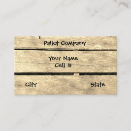 pallets Opslagproducten Visitekaartje