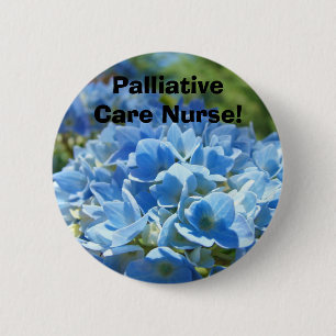 Palliatieve verpleegster. knoppen voor Hydrangeas Ronde Button 5,7 Cm