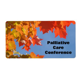 Palliatieve Zorg Conferentie Welkomstetiketten Etiket