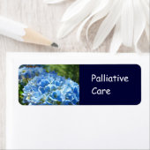Palliatieve zorg sticker Labels Blue Hydrangeas (Insitu)