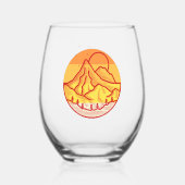 pallikees wijnglas zonder voet (Voorkant)