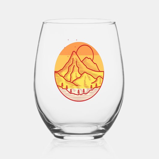 pallikees wijnglas zonder voet (Voorkant)