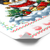 Pallon Christmas Tree Lights Decorations Dog Lover Poster (Hoek)