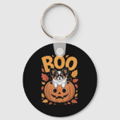 Pallon Costume On Pumpkin Halloween Pallon  Sleutelhanger (Voorkant)