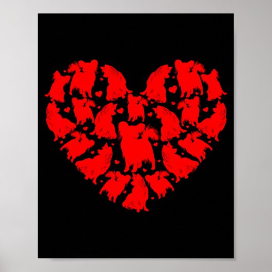 Pallon Dog Lover Funny Love Heart Pallon Valentine Poster (Voorkant)