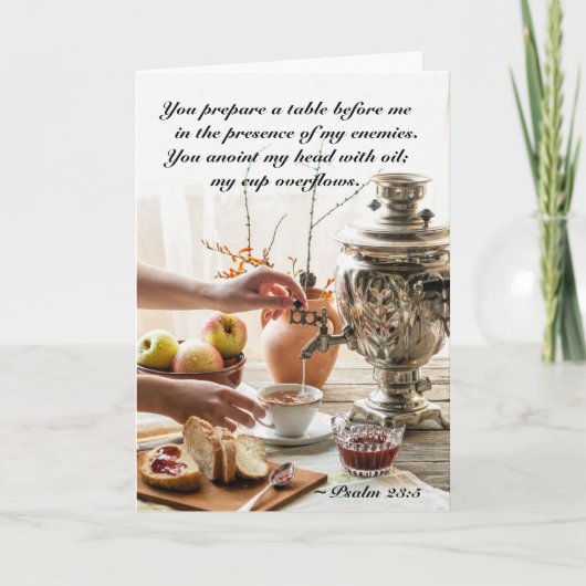 Palm 23 De Heer is mijn Shepherd Bijbel Verse Kaart (Voorkant)