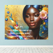 Palm 34:1 canvas afdruk (Insitu (Houten vloer))