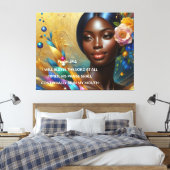 Palm 34:1 canvas afdruk (Insitu (Slaapkamer))