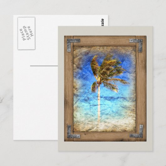 Palm Afbeelding omhuld Briefkaart (Voorkant / Achterkant)