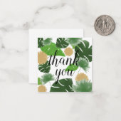 Palm Afdrukken Hartelijk dank Notitiekaartje (Voorkant / Achterkant in situ)