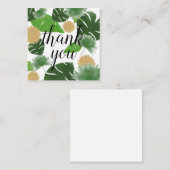 Palm Afdrukken Hartelijk dank Notitiekaartje (Voorkant / Achterkant)