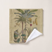 Palm Antiek tropische vruchten botanische kunst Bad Handdoek (Wasdoekje)