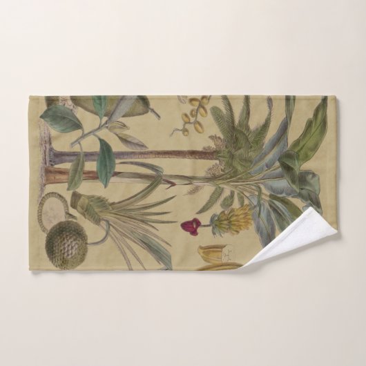 Palm Antiek tropische vruchten botanische kunst Bad Handdoek (Handdoek)