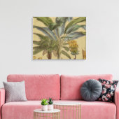 Palm Antiek tropische vruchten botanische kunst Canvas Afdruk (Insitu (Woonkamer))
