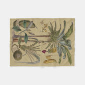 Palm Antiek tropische vruchten botanische kunst Fleece Deken (Voorkant (Horizontaal))