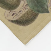 Palm Antiek tropische vruchten botanische kunst Fleece Deken (Hoek)