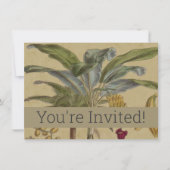 Palm Antiek tropische vruchten botanische kunst Kaart (Voorkant)