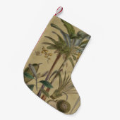 Palm Antiek tropische vruchten botanische kunst Kleine Kerstsok (Voorkant (Hangend))