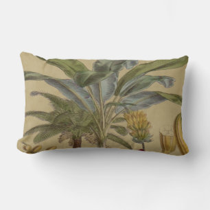 Palm Antiek tropische vruchten botanische kunst Kussen