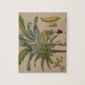 Palm Antiek tropische vruchten botanische kunst Legpuzzel (Verticaal)