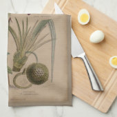 Palm Antiek tropische vruchten botanische kunst Theedoek (Quarter Fold)