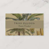 Palm Antiek tropische vruchten botanische kunst Visitekaartje (Voorkant)
