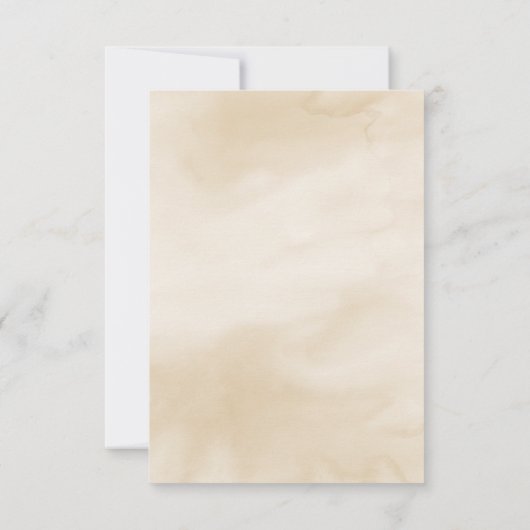 Palm, Banaanbladeren Bloemmotief met/zonder maalt RSVP Kaartje (Achterkant)