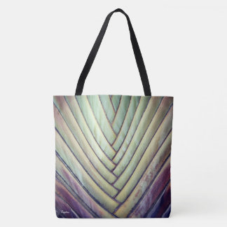 Palm Basket Weave Canvas tas