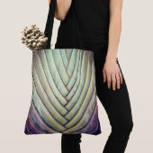 Palm Basket Weave Canvas tas (Dichtbij)
