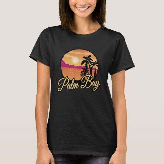 Palm Bay Florida Souvenir Florida Vakantie T-shirt (Voorkant)