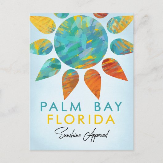 Palm Bay Sunshine Travel Briefkaart (Voorkant)