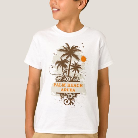 Palm Beach Aruba T-shirt (Voorkant)