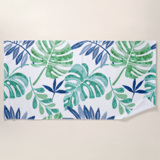 Palm Beach Blue Beach Towel Strandlaken