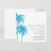 Palm Beach Bridal Shower Invitations Kaart (Voorkant / Achterkant)